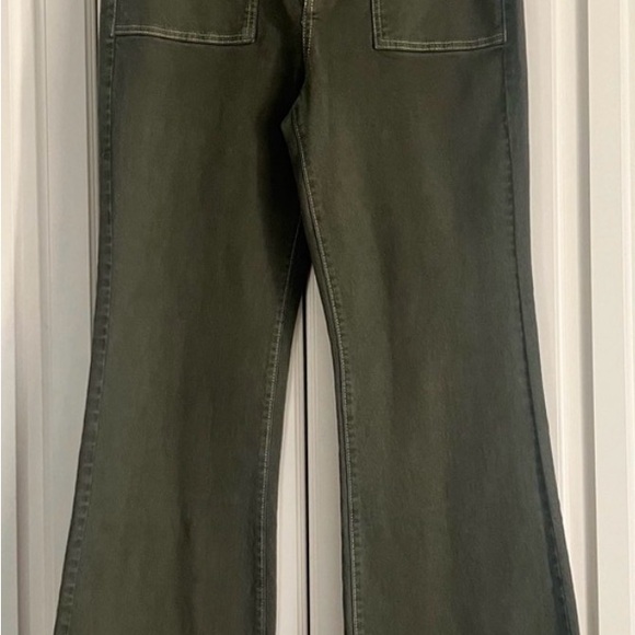 LOFT Olive Slim Flare Jeans - Picture 2 of 2